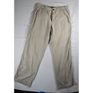 Marc Anthony Men's Linen Blend Pants 30x30 Beige Drawstring Casual Beach Coastal